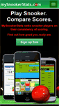 Mobile Screenshot of mysnookerstats.com